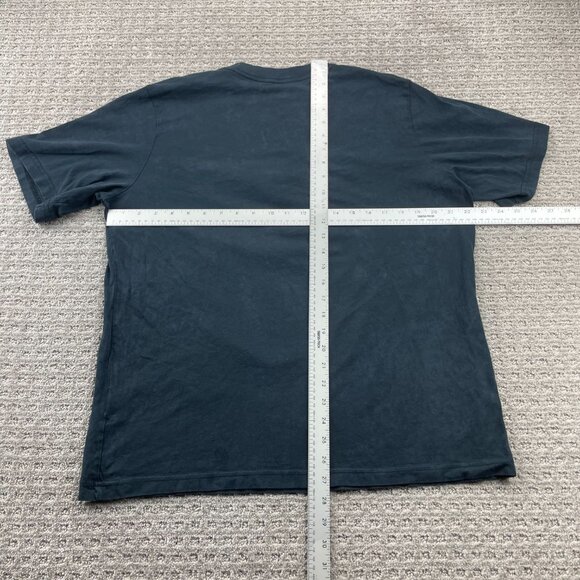 Retro Nike Tee Shirt Men Medium M Black Loose Fit Swoosh NIKE Sports Basketball - Picture 6 of 9